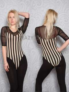 New Beautiful Womens/Ladies/Girls Striped And Leopard Print Bodysuits