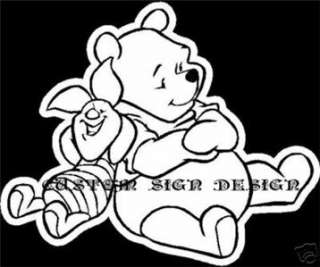 Pooh Bear Piglet Sit Car Window Decal Sticker Winnie  