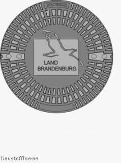 Gully Kanaldeckel Schachtdeckel mit Brandenburg Wappen  