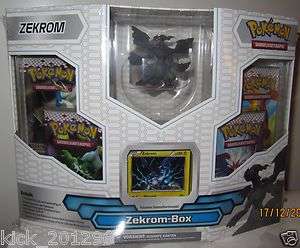 Pokemon Schwarz & Weiß Zekrom Sammelfigur Box mit Promokarte Neu 