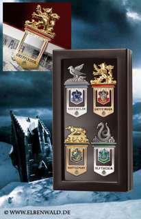 Hogwarts Lesezeichen Set aus Harry Potter   Metall Wappen der Hogwarts 