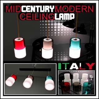 MID CENTURY MODERN CEILING LAMP ITALY PLAFONNIER POST ART DECO BAUHAUS 