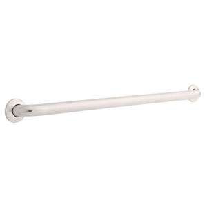 Safety First 36 in. x 1 1/2 in. Concealed Screw Grab Bar in Peened and 