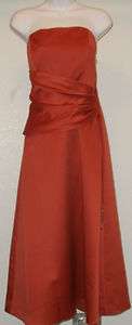   ANGELO prom/ bridesmaid & evening orange strapless dress, # 6477