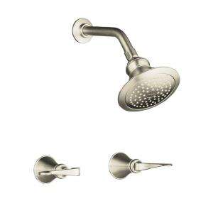 KOHLER Revival 2 Handle Single Spray Shower Faucet with Standard 
