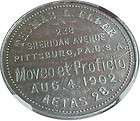 1863 Honesdale, PA Petersens & Pittston JEWELERS 464A 1a NGC MS 63 