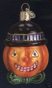 Old World Xmas MR PUMPKIN HEAD Glass Halloween Ornament  