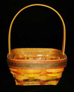 Longaberger Baskets 1998 Small Easter Basket with Protector, NEW 