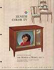 Vintage 1965 Zenith Color TV advertisement Model 5227HU