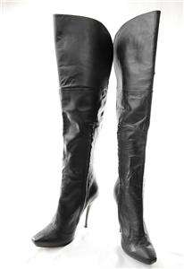 NEW AUTH L.A.M.B. Gwen Stefani 2 Ways Over Knee Knee High Leather 