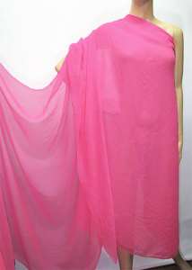 Discount 100% Pure Silk Georgette Fabric Dull Fusschai Pink per Yards 