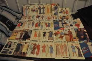 Lot of 31 Vintage Butterick Sewing Patterns (Great Deal at around 80 