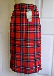   Edinburgh Woolen Mill Plaid Scottish Irish Tartan Skirt NWT 0  
