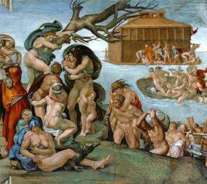 Michelangelo The Flood Noahs Ark Oil Painting Christian Art Home 
