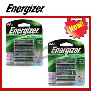 Energizer AA Rechargeable Batteries 2 x 4 pack 2300mAh NH15BP 4 NIP 