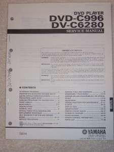 Yamaha Service Manual~DVD  C996/DV C6280 DVD Player  
