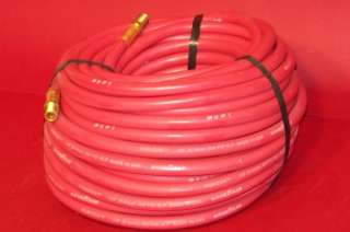 100 FT 1/4 ID GOODYEAR RED RUBBER AIR HOSE 1/4 NPT  