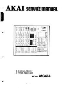 Akai MG614 Service Manual MG 614 MG 614  