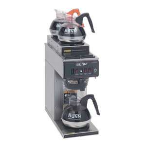 Bunn CWT35 Automatic 12 Cup Coffee Brewer with 2 Upper and 1 Lower 