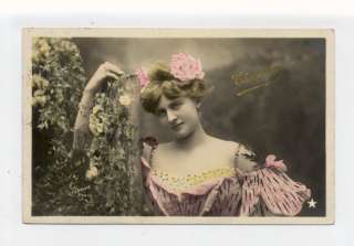 ga1074   French actress/artiste/showgirl   Choinska   postcard 1905 