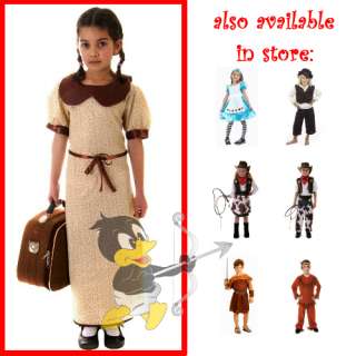 Evacuee Victorian Urchin Poor Girl Complete Costume 4 12yrs Small 