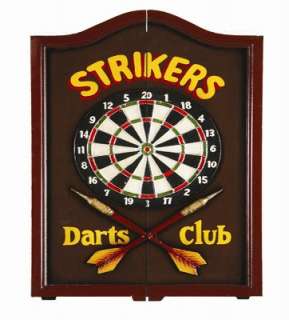   Pub & Gameroom Decor Strikers Dart Cabinet   Dartboard Not Included