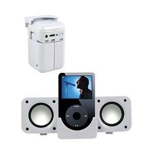  CTA Portable Folding Speaker System for iPod/ with USB 