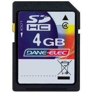  Dane Elec 4GB Class 4 SDHC Memory Card