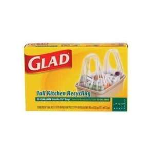  Glad 13 Gallon Tall Kitchen Recycling Bags Clear 9X26 