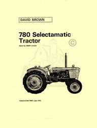David Brown 780 Selectamatic Parts Catalog Manual  