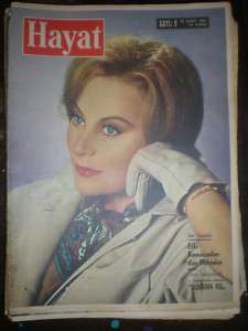 English Actress Belinda Lee Hayat Turkish Mag. 1957  