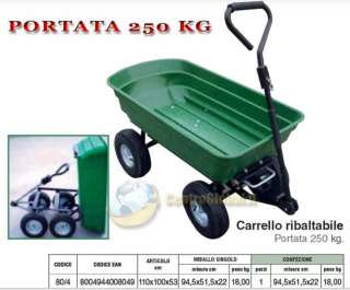 Carrello carrelli giardino ribaltabile carriola rimorch  