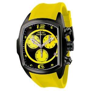   Chronograph Black Ion Plated Yellow Rubber Watch Invicta Watches