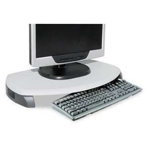 Kantek CRT/LCD Stand with Keyboard Storage STAND,MONITOR,UPTO 21,GY 