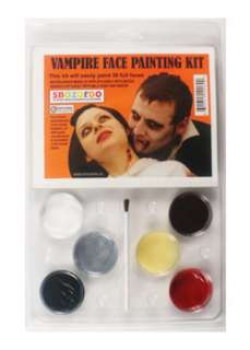 Vampire 6 color Face Paint and Wax Kit  Cheap Makeup Kits Halloween 