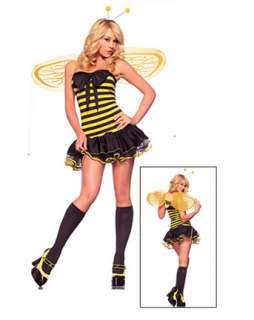 Adult Lil Bumble Bee Costume   Sexy Bee/Bug/Butterfly Halloween 