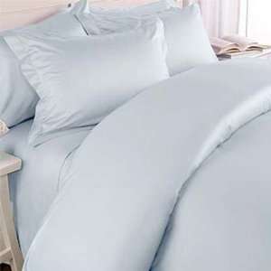  600TC Cotton Rich TWIN EXTRA LONG SOLID BLUE SHEET SET BY 