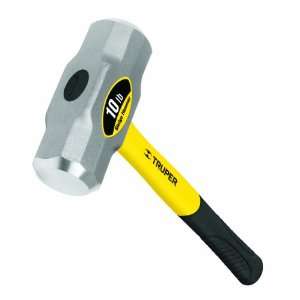  Truper 33191 10 Pound Sledge Hammer, Fiberglass Handle 