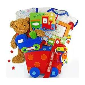  Tiny Train Personalized Baby Gift Basket Baby