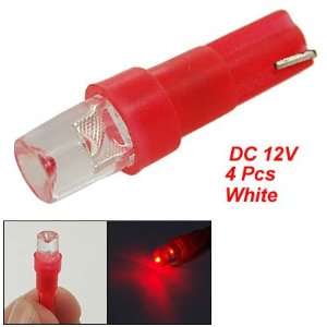   Car Red Light T5 LED Bulbs Instrument Gauge Lamps 4 Pcs Automotive