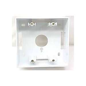  IEC White Plastic Two Gang Surface Mount Wall Box 