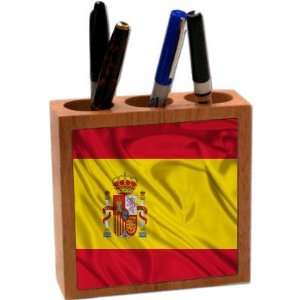 com Rikki KnightTM Spain Flag 5 Inch Tile Maple Finished Wooden Tile 