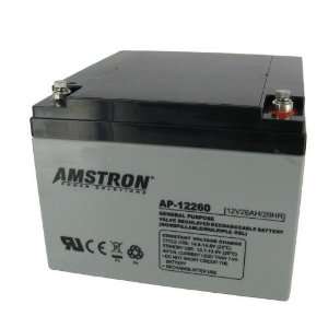  Amstron 12V / 26Ah Sealed Lead Acid Battery w/ R Terminal 