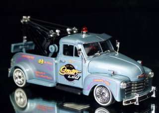 1953 Chevy Tow Truck Jada STREET LOW Diecast 124 Scale   Blue  
