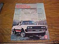 1984 Dodge Ram 50 4x4 Pickup Truck Advertisement, Ad  
