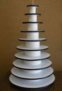Round CupCake Tower   Plastic Laminated Foam Core  