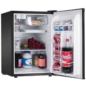   Haier HNSE025BB 2.5 Cubic Foot Refrigerator/Freezer, Black Appliances