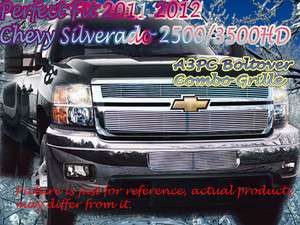 11~12 2011 2012 Chevy Silverado 2500HD 3500HD Billet Grille Combo 