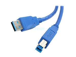   SABRENT CB USB3AB 6 ft. SuperSpeed USB 3.0 Cable A Male to B Male M M
