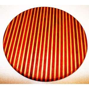  Handcrafted Round Wooden Cutting Board   Bloodwood 